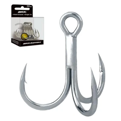 Abbildung von BKK Raptor X Drilling #1/0 (6 Stück) Drillingshaken