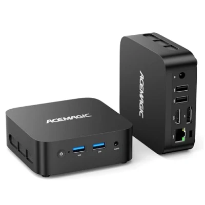 Abbildung von ACEMAGICIAN Vista V1 Mini PC, Win11 Pro Ιntel Alder Lake N97(Bis zu 3,6 GHz),16GB DDR4 512GB SSD Micro Desktop ComputerHDMI+DPUSB3.2