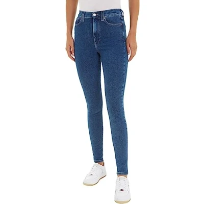 Abbildung von Tommy Jeans Damen Scarlett LW SKN ANK AH1259 DW0DW17489 Jeanshosen, Denim, 34W / 30L