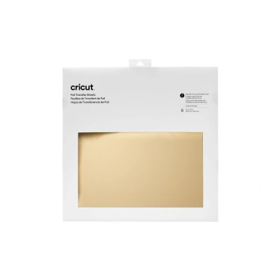 Abbildung von Cricut Transferfolienblätter 30x30cm 8 Blatt Gold