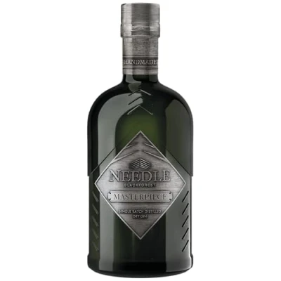 Abbildung von Needle Black Forest Masterpiece Dry Gin der Premium aus dem Schwarzwald (alc. 45% vol) 1 x 0,5l