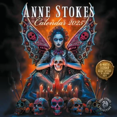 Abbildung von Pyramid Anne Stokes 2025 Broschürenkalender, 30x30cm, Monatskalender für Fantasy Fans, Kalender mit farbenfrohen Illustrationen, nachhaltig nur Papierumschlag