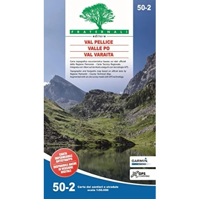 Abbildung von Val Pellice Valle Po Varaita (wandelkaart)