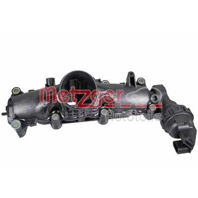Abbildung von METZGER 2100151 Ansaugbrücke mit Dichtungen, Stellelement Sensor SEAT: Ibiza 4 Sportcoupe, Schrägheck, VOLKSWAGEN: Polo V Schrägheck
