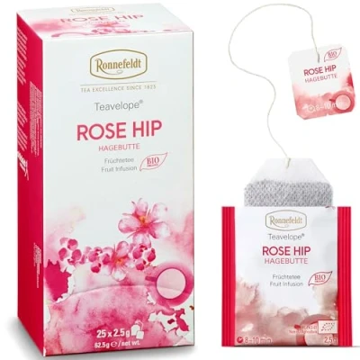 Abbildung von Ronnefeldt Teavelope &quot;Rose Hip&quot; Bio Früchtetee, 25 Teebeutel, 75 g
