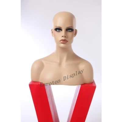 Abbildung von NEU Dekokopf Perückenkopf Schaufensterpuppe Mannequin weiblich FO frisierkopf