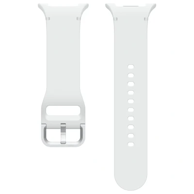 Abbildung von Samsung Sport Band (S/M) ET SNL32 für die Galaxy Watch8 Classic, Uhrenarmband, Armband, Original Zubehör, elastisch, langlebig, guter Sitz, White