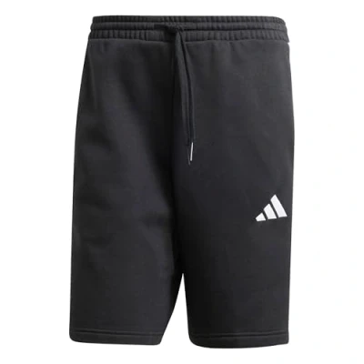 Abbildung von adidas Herren Essential Three Stripes Fleece Short, Black/White, S