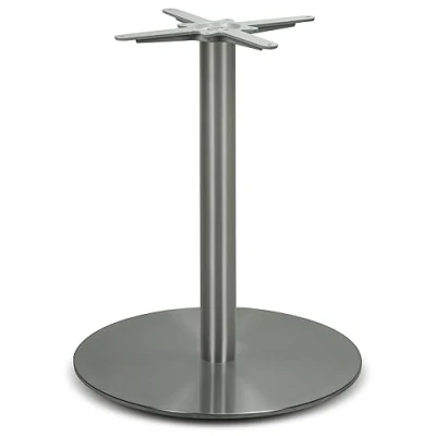 Abbildung von Dublino Tischgestell Tischbein Edelstahl Premium PD7086inox INOX Esstisch Höhe 73 cm 26 kg Bodenplatte Ø 60 max. Tischplattengröße 85x85 / 120
