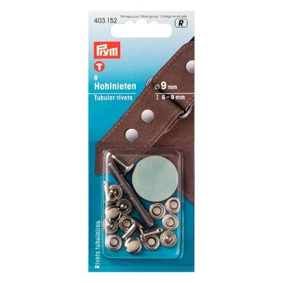 Abbildung von Hohlnieten Klemmber [8 Stück Ø 9 mm] silber metallic Prym