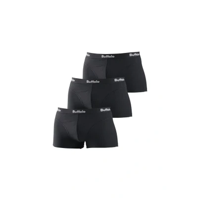 Abbildung von Buffalo Boxerbriefs schwarz, Herren, Größe: XS, Schwarz/schwarz/schwarz