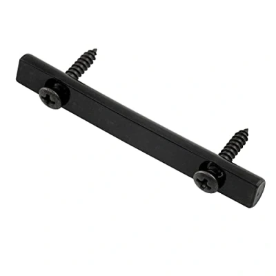 Abbildung von Musiclily Pro 48mm Messing FR Saitenniederhalter String Retainer Bar Tree für Floyd Rose Style Double Locking Tremolo System E Gitarre, Schwarz
