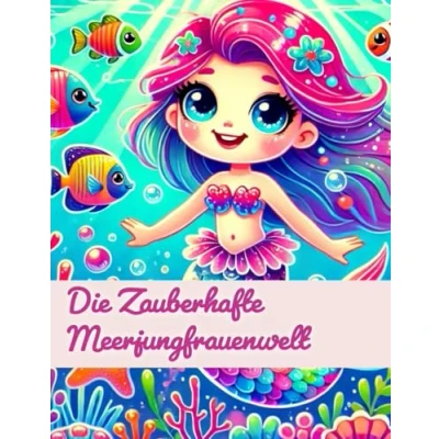 Abbildung von Ausmalbuch für Kinder: Meerjungfrauen Die Zauberhafte Meerjungfrauenwelt Ein Ausmalerlebnis (Krizzelfest bunte Welt deiner Fantasie, Band 7)