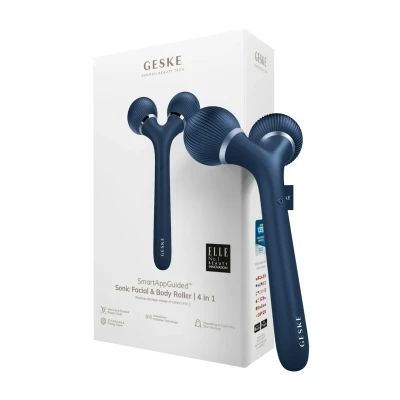 Abbildung von Geske SMARTAPPGUIDED Sonic Facial BODY Roller 4 IN 1 Gesichtspflege Zubehör, Größe: One Size, Midnight