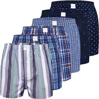 Abbildung von MG 1 Boxershorts 6er Pack Webboxer Boxer Shorts Herren S XXL kariert (6 St)