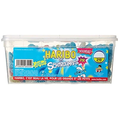 Abbildung von Haribo les Schtroumpf Pik saure Schlümpfe 210 Stck
