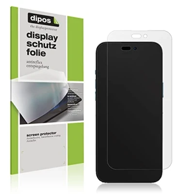 Abbildung von dipos I Schutzfolie matt kompatibel mit Apple iPhone 14 Pro Max Displayschutz Folie