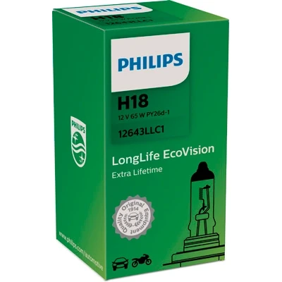 Abbildung von Glühlampe, Fernscheinwerfer PHILIPS 12643LLC1