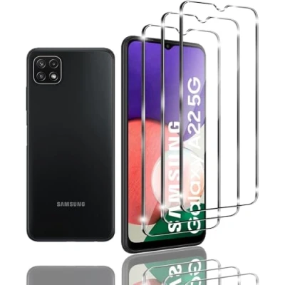 Abbildung von Panzer Schutz Glas für Samsung Galaxy A22 5Gfür Panzerglas, HD Displayschutzfolie, 9H Härte Schutzglas Schutzfolie, Frei von Kratzern, Ultra klar Panzerfolie 5G 3 Stück