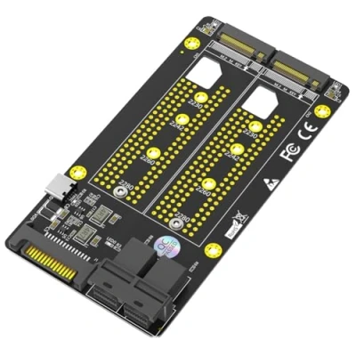 Abbildung von Sizoriruk Dual M.2 NVME SSD auf SFF 8643 Adapter