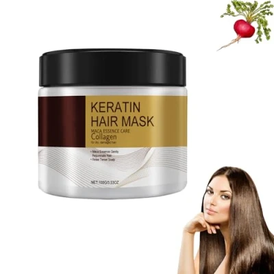 Abbildung von Collagen Hair Mask Essence, Treatment, Essence for Dry Damaged Hair, Kollagen Haarbehandlung Haarmaske, Für Trockenes, Geschädigtes Haar (1 Stück)