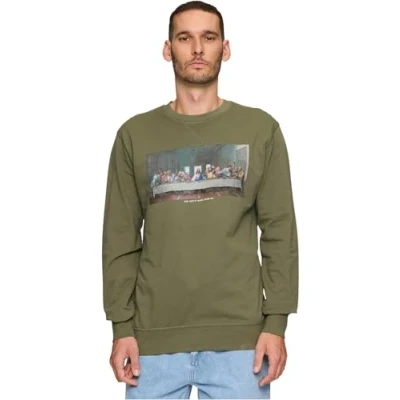 Abbildung von Mister Tee CANT HANG WITH US Crewneck Sweatshirt, Herren, Größe: XL, Olive