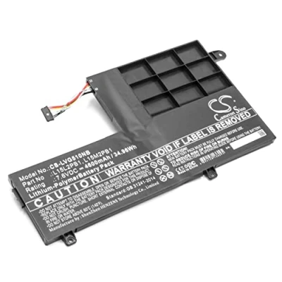 Abbildung von vhbw Akku kompatibel mit Lenovo Yoga 510 14ISK 80S700GLGE, 15IKB Notebook (4600mAh, 7,6V, Li Polymer)