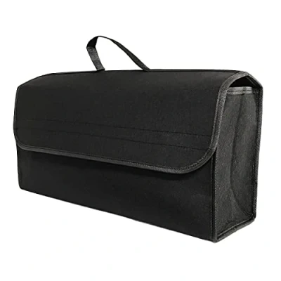 Abbildung von Purework Kofferraumtasche Organizer 50x15x27,5cm Aufbewahrungstasche Schwarz Kofferraum Autotasche Auto Aufbewahrung Tasche