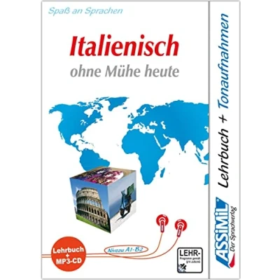 Abbildung von ASSiMiL Italienisch ohne Mühe heute MP3 Sprachkurs Niveau A1 B2: Selbstlernkurs in deutscher Sprache, Lehrbuch + 1 CD (Senza sforzo)