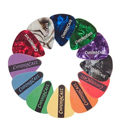 Abbildung von ChromaCast CC SAMPLE Sampler Gitarrenplektren, 12 Stück
