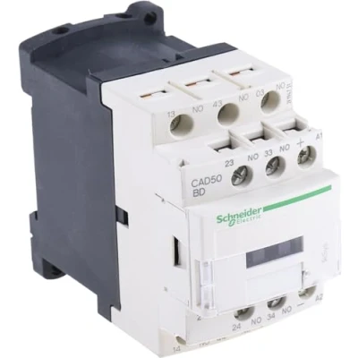 Abbildung von Schneider CAD50BD TeSys DC Spule, D Steuerrelais, 24 V, Weiß