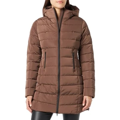 Abbildung von Canadian Classics Women&#039;s Simcoe Long Quilted Jacket, Coffee Quartz, 40 (ML (IT 46)