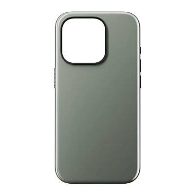 Abbildung von Apple iPhone 15 Pro Hülle MagSafe Kunststoff Nomad Backcover/Hard Case Handyhülle Grau Shockproof/Stoßfest