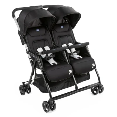 Abbildung von Chicco Zwillingsbuggy OHlalà Twin, Black Night, Zwillingskinderwagen