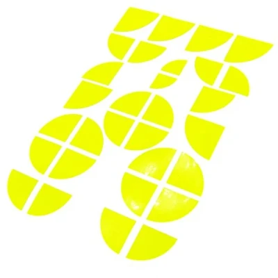 Abbildung von Finest Folia Emblem Ecken Aufkleber Neon (K004 Gelb)