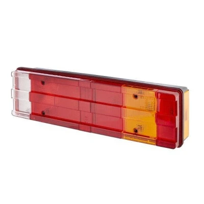 Abbildung von HELLA 2VP 008 204 101 Rückleuchte rechts P21W, R5W schwarz 12, 24 ohne Glühlampen mit Lampenträger MERCEDES BENZ: Sprinter 4 T Pritsche/Fahrgestell