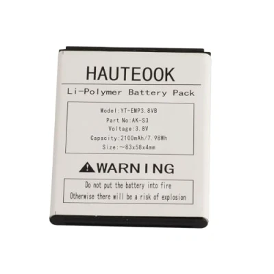 Abbildung von Hauteook Akku 3.8V 2100mAh Li Polymer ersetzt Emporia AK S3 für ältere Smartphone Handys