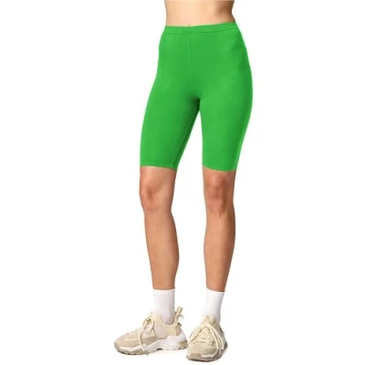 Abbildung von Merry Style Damen Sport Leggings kurz Sportleggings Radlerhose Sporthose aus Viskose MS10 145 (Grün, XL)