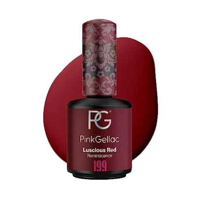 Abbildung von Pink Gellac UV Gel Nagellack 199 Luscious Red 15 ml Lang Anhaltend Shellac Rot Lack für Nägel in Salonqualität Made Holland