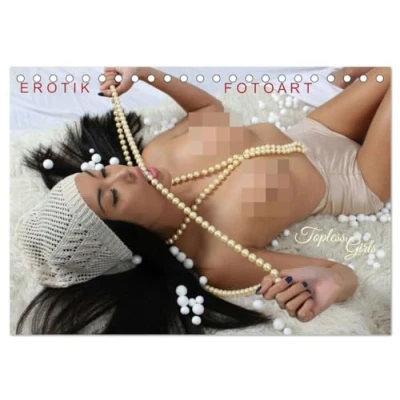 Abbildung von EROTIK FOTOART Topless Girls (Tischkalender 2025 DIN A5 quer), CALVENDO Monatskalender