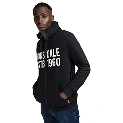 Abbildung von Lonsdale Sweatjacke, Herren, Größe: Medium, Black