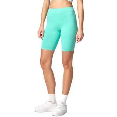 Abbildung von Merry Style Damen Sport Leggings kurz Sportleggings Radlerhose Sporthose aus Baumwolle MS10 200 (Minze, XL)