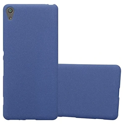 Abbildung von Cadorabo Hülle kompatibel mit Sony Xperia XA Schutzhülle TPU Silikon Case Frost Design Slim Kratzfest Weiche Gummi Rundumschutz für in Blau