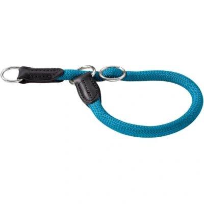 Abbildung von HUNTER Freestyle Dressurhalsung, Hundehalsband, Zugstopper, robust, wetterfest, 60 (L XL), petrol