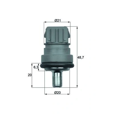 Abbildung von MAHLE ORIGINAL TSE 1D Kühlmitteltemperatursensor mit Dichtung VOLKSWAGEN: GOLF 4 Schrägheck, Passat B5 Limousine, 3, AUDI: A4 Limousine