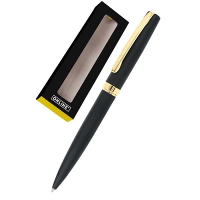 Abbildung von Online Pen Kugelschreiber Eleganza Drehkugelschreiber, (aus Metall, dokumentenechte Kugelschreibermine schwarz), in Geschenkbox