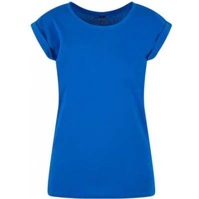 Abbildung von Build Your Brand Damen BY021 Ladies Extended Shoulder Tee T Shirt, Bright Blue, XL