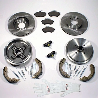 Abbildung von Autoparts Online Set 60003127 Bremsscheiben + Beläge vorne Bremstrommeln Brremsbacken Radbremszylinder Zubehör hinten