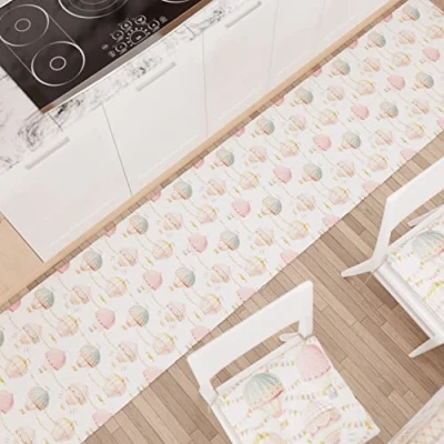 Abbildung von PETTI Artigiani Italiani Teppich für Küche, Läufer rutschfest und waschbar, 52 x 380 cm, Design Party 01, 100% Made in Italy