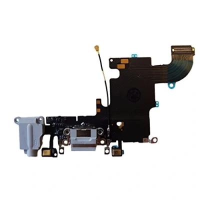 Abbildung von DHLK® Ladebuchse Dock Connector kompatibel mit iPhone 6S ConnectorFlex, Hellgrau (A1633, A1688, A1700)
